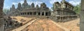 Courtyard in Bayon Temple of Angkor Thom in Cambodia Royalty Free Stock Photo