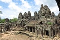 Courtyard of Bayon Temple in Cambodia Royalty Free Stock Photo