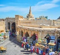 The courtyard of Birds Market, Souq Waqif, Doha, Qatar Royalty Free Stock Photo