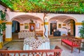 The courtyard of Bodegas Tradicion, Jerez, Spain Royalty Free Stock Photo