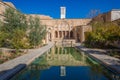 The courtyard of the Boroujerdi historic house in Kashan, Iran Royalty Free Stock Photo