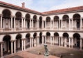 Courtyard of the Brera Palace in Milan.