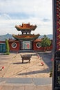 Courtyard of a buddhist temple, Heng Shan, China Royalty Free Stock Photo