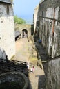 Courtyard of Castle Bezdez Royalty Free Stock Photo