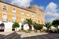 Courtyard of the Castle of Cabra, Cordoba province, Andalusia, Spain Royalty Free Stock Photo