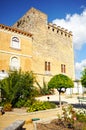 Courtyard of the Castle of Cabra, Cordoba province, Andalusia, Spain Royalty Free Stock Photo