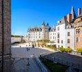 Courtyard in the Castle of the Dukes of Brittany in Nantes, France Royalty Free Stock Photo