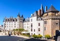 Courtyard in the Castle of the Dukes of Brittany in Nantes, France