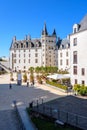 Courtyard in the Castle of the Dukes of Brittany in Nantes, France Royalty Free Stock Photo