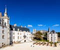Courtyard in the Castle of the Dukes of Brittany in Nantes, France Royalty Free Stock Photo