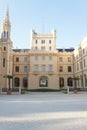 Courtyard of castle Lednice Chateau, Czech republic Royalty Free Stock Photo
