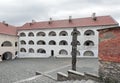An courtyard of castle Palanok, Mukachevo, Ukraine Royalty Free Stock Photo