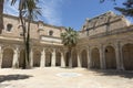Courtyard of the cathedral in Almeria, Andalusia, Spain Royalty Free Stock Photo