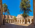 Courtyard of the cathedral of Almeria in Spain Royalty Free Stock Photo