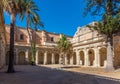 Courtyard of the cathedral of Almeria in Spain Royalty Free Stock Photo