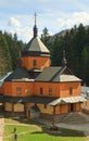 Courtyard of christian orthodox monastery Royalty Free Stock Photo