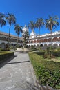 Courtyard at the church of San Francisco Royalty Free Stock Photo