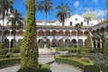 Courtyard at the church of San Francisco in Quito Royalty Free Stock Photo