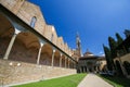 Courtyard and Cloister at the Basilica Santa Croce, Florence Royalty Free Stock Photo