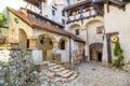 Courtyard of Dracula castle in Bran, Romania Royalty Free Stock Photo