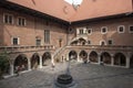 Courtyard of the college maius krakow poland europe
