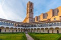 courtyard of the convent of San Domenico in Perugia, Italy Royalty Free Stock Photo