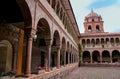 Courtyard of Convent of Santo Domingo in Koricancha complex, Cusco, Peru