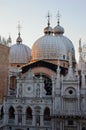 Courtyard of the Doge`s Palace, facing the San Marco basilica Venice Italy Royalty Free Stock Photo