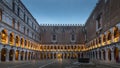 Courtyard of Doge`s Palace or Palazzo Ducale in Venice Royalty Free Stock Photo
