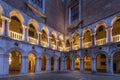 Courtyard of Doge`s Palace or Palazzo Ducale in Venice. Royalty Free Stock Photo