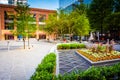 Courtyard in downtown Charlotte, North Carolina.