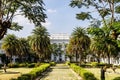 Courtyard of the Falaknuma palace, Hyderabad, Telangana, India Royalty Free Stock Photo