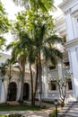 Courtyard of the Falaknuma palace, Hyderabad, Telangana, India Royalty Free Stock Photo