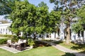 Courtyard of the Falaknuma palace, Hyderabad, Telangana, India