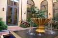 Courtyard Fountain Royalty Free Stock Photo