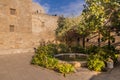 Courtyard fountain of the Palace of the Shirvanshahs in Baku, Azerbaij