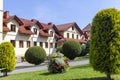 Courtyard in front of Pilgrim\'s House and Passion and Marian sanctuary, Kalwaria Zebrzydowska, Poland