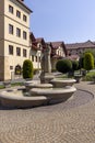 Courtyard in front of Pilgrim\'s House and Passion and Marian sanctuary, Kalwaria Zebrzydowska, Poland