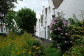 Courtyard garden of the Almshouses of Meulenaere and Saint Joseph, Bruges Brugge, Belgium Royalty Free Stock Photo