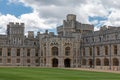 Courtyard garden and buildings Windsor Castle near London, England Royalty Free Stock Photo