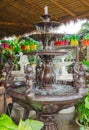 Courtyard garden fountain Royalty Free Stock Photo