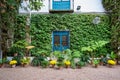 Courtyard garden of Viana Palace in Cordoba, Andalusia, Spain. Royalty Free Stock Photo