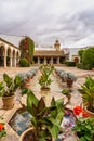 Courtyard garden of Viana Palace in Cordoba, Andalusia, Spain Royalty Free Stock Photo