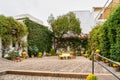 Courtyard garden of Viana Palace in Cordoba, Andalusia, Spain Royalty Free Stock Photo