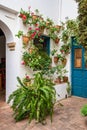 Courtyard garden of Viana Palace in Cordoba, Andalusia, Spain Royalty Free Stock Photo