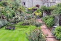 Courtyard garden Windsor Castle near London, England Royalty Free Stock Photo