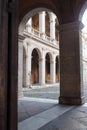 Courtyard of Giacomo della Porta in Rome, Italy Royalty Free Stock Photo