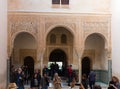 Courtyard of Gilded Room (Cuarto dorado) of Alhambra. Granada,