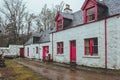 Courtyard of the Glencanisp Lodge, West Sutherland, Scotland Royalty Free Stock Photo