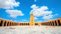 Courtyard of Great Mosque in Kairouan. Tunisia, North Africa Royalty Free Stock Photo